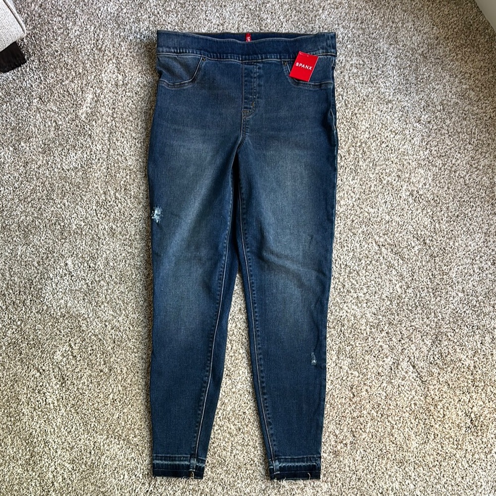 SPANX Distressed Skinny Jean